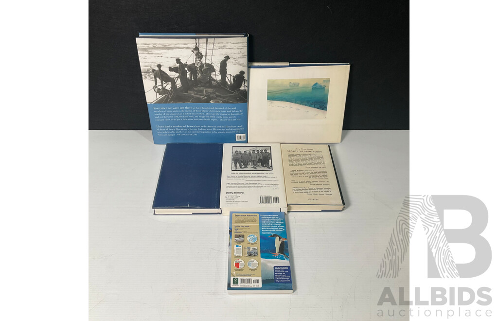Collection of Six First Edition Books on Antarctica