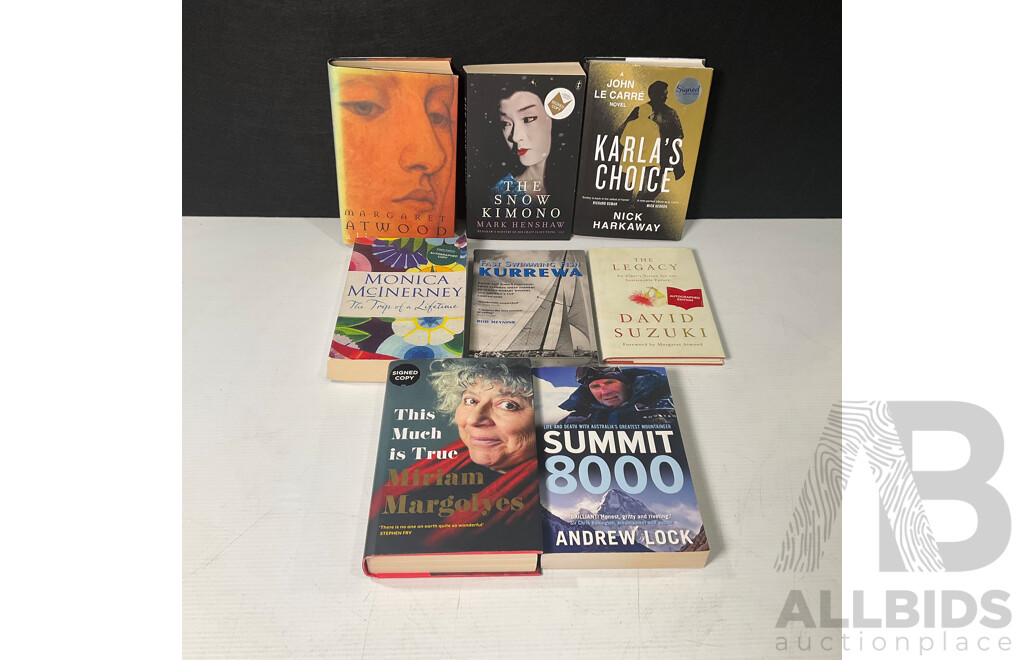 Collection of Eight First Edition Signed Books