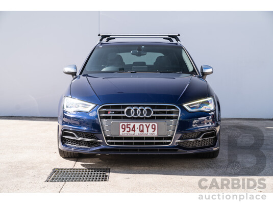 03/2014 Audi S3 Sportback Quattro (AWD) 8V MY14 5d Hatchback Estoril Blue Crystal Turbo 2.0L