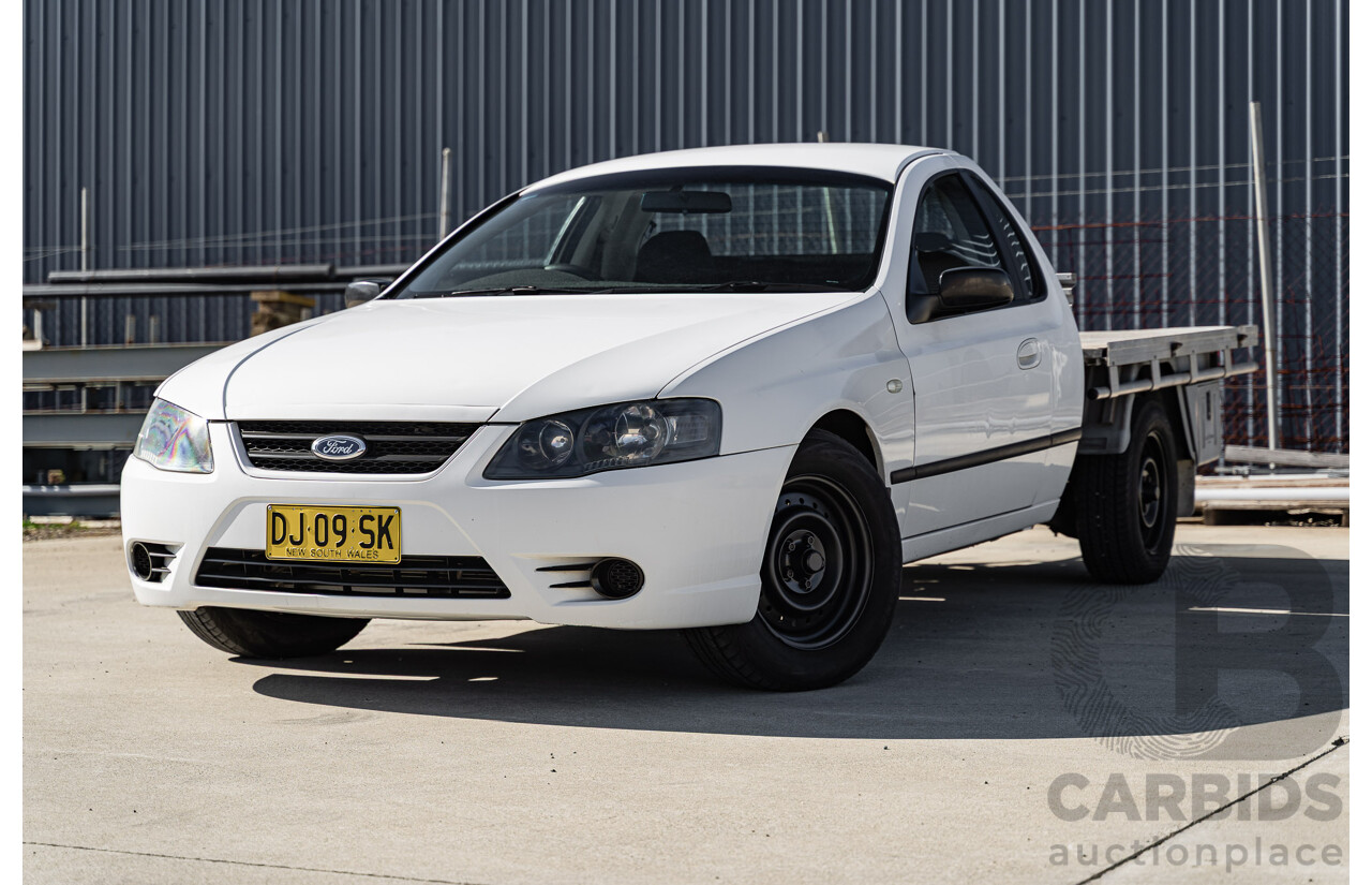 01/2007 Ford Falcon XL (LPG) RWD BF MKII C/Chas Winter White 4.0L
