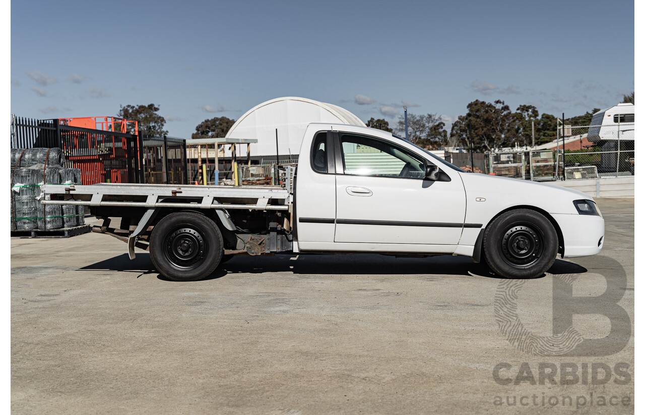 01/2007 Ford Falcon XL (LPG) RWD BF MKII C/Chas Winter White 4.0L
