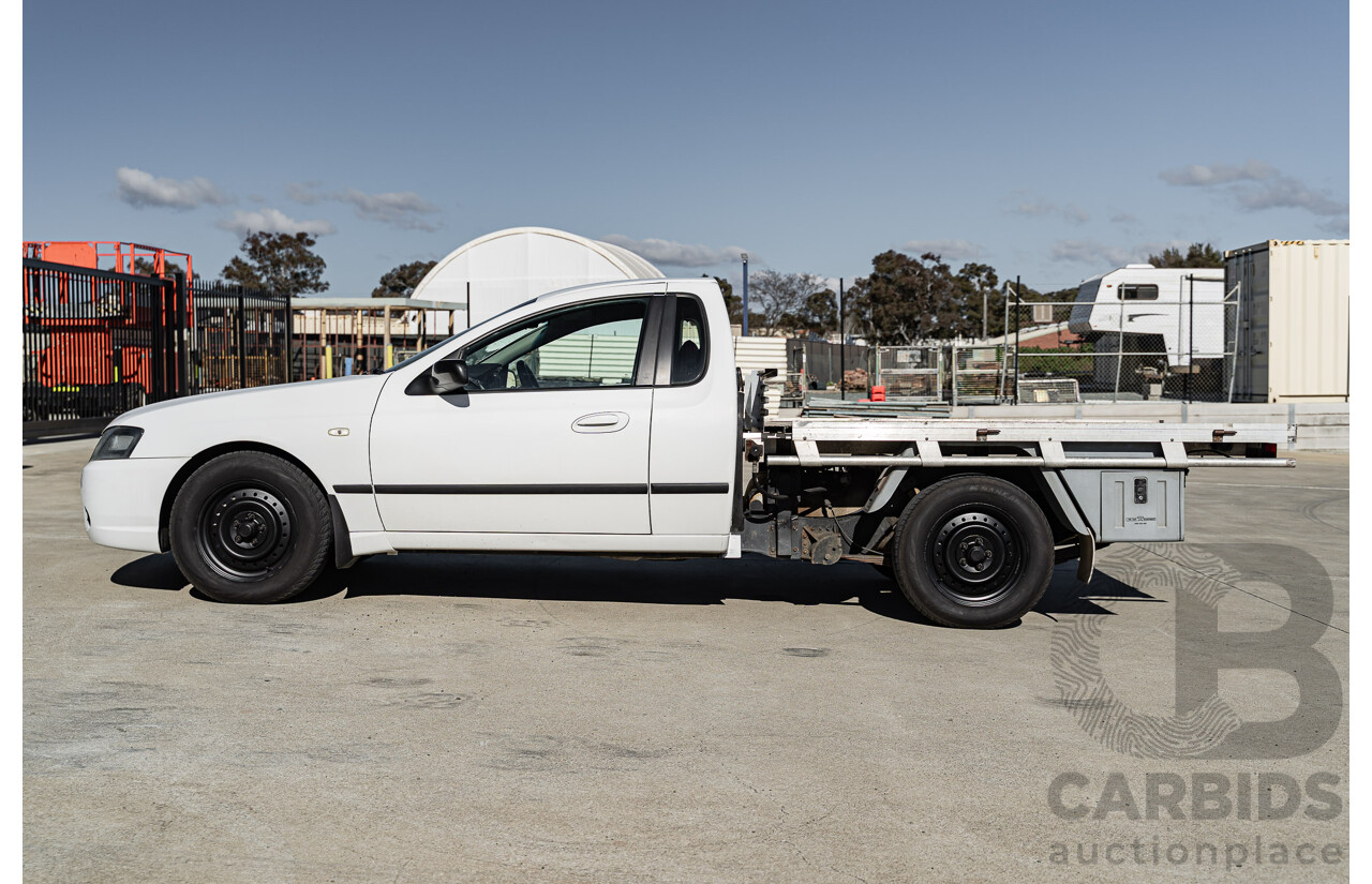 01/2007 Ford Falcon XL (LPG) RWD BF MKII C/Chas Winter White 4.0L