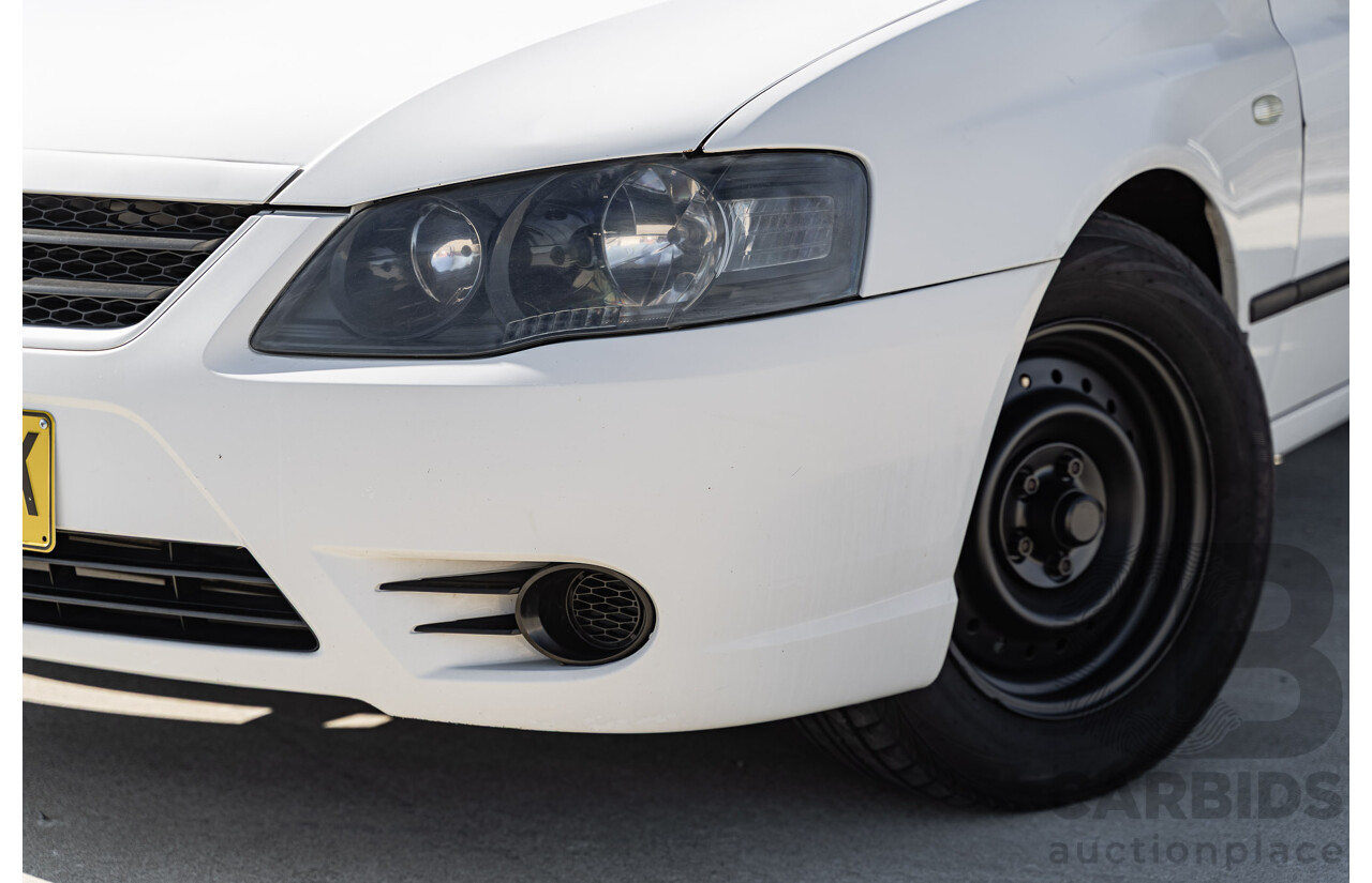 01/2007 Ford Falcon XL (LPG) RWD BF MKII C/Chas Winter White 4.0L
