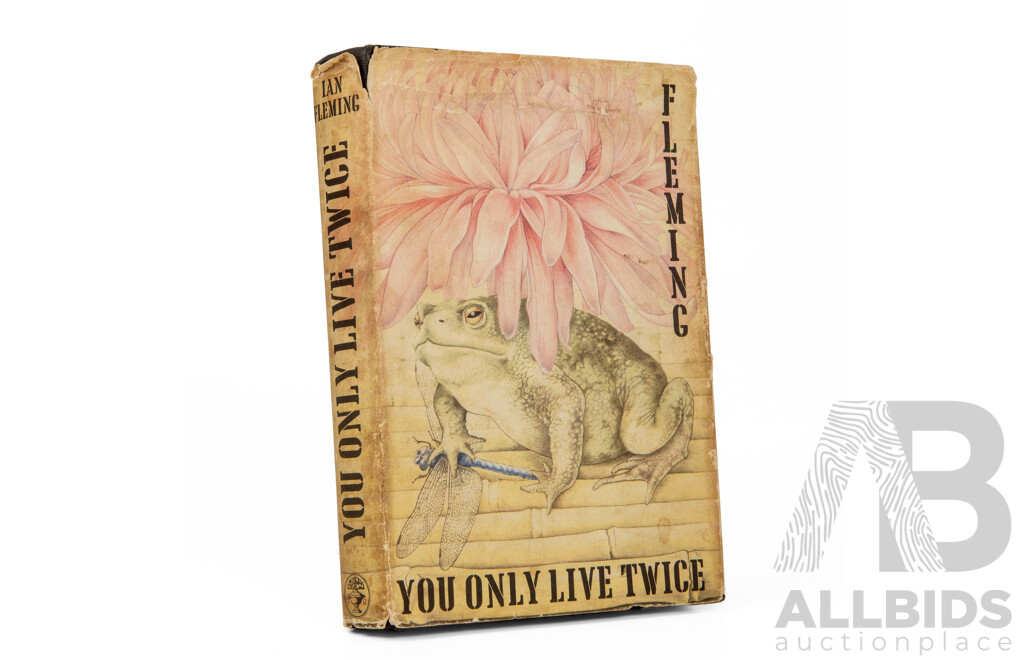 Ian Fleming (20th Century, British, 1908-1964) You Only Live Twice (James Bond), Rare First Edition Hard Cover with Original Dust Jacket (1964)