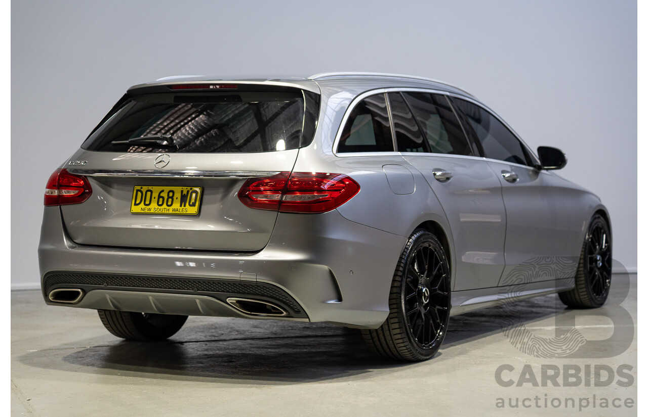 11/2014 Mercedes-Benz C250 205 4d Wagon Silver Turbo 2.0L
