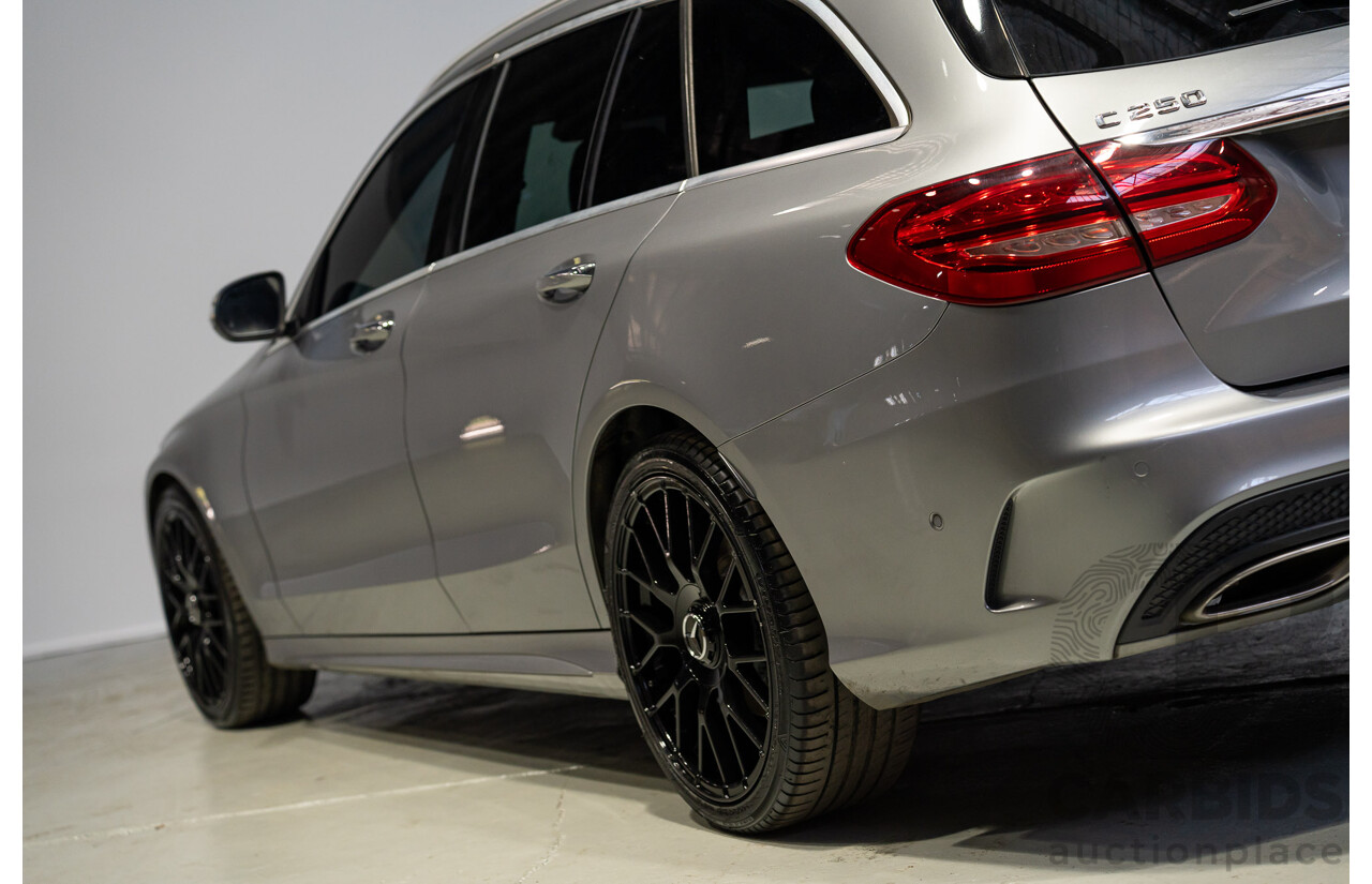 11/2014 Mercedes-Benz C250 205 4d Wagon Silver Turbo 2.0L