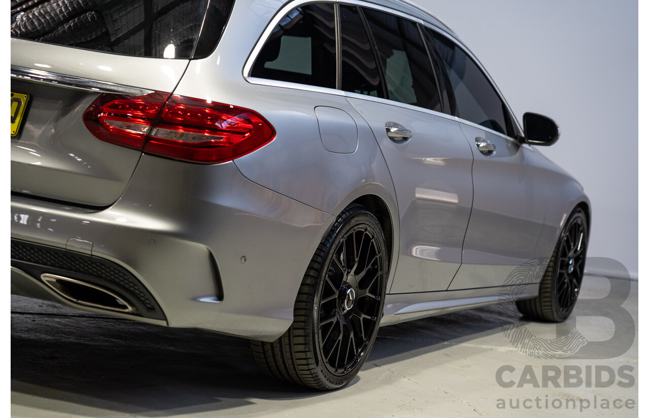 11/2014 Mercedes-Benz C250 205 4d Wagon Silver Turbo 2.0L