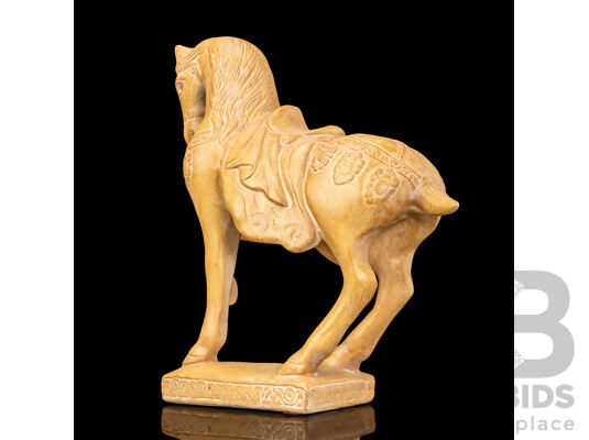 Chinese Chalk-ware Tang Style Horse Figure