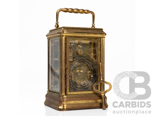 Vintage L’Épée 1839 Brass Carriage Clock