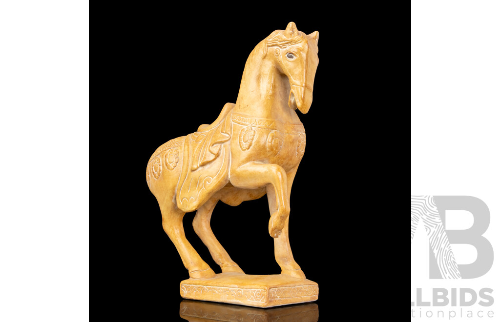 Chinese Chalk-ware Tang Style Horse Figure
