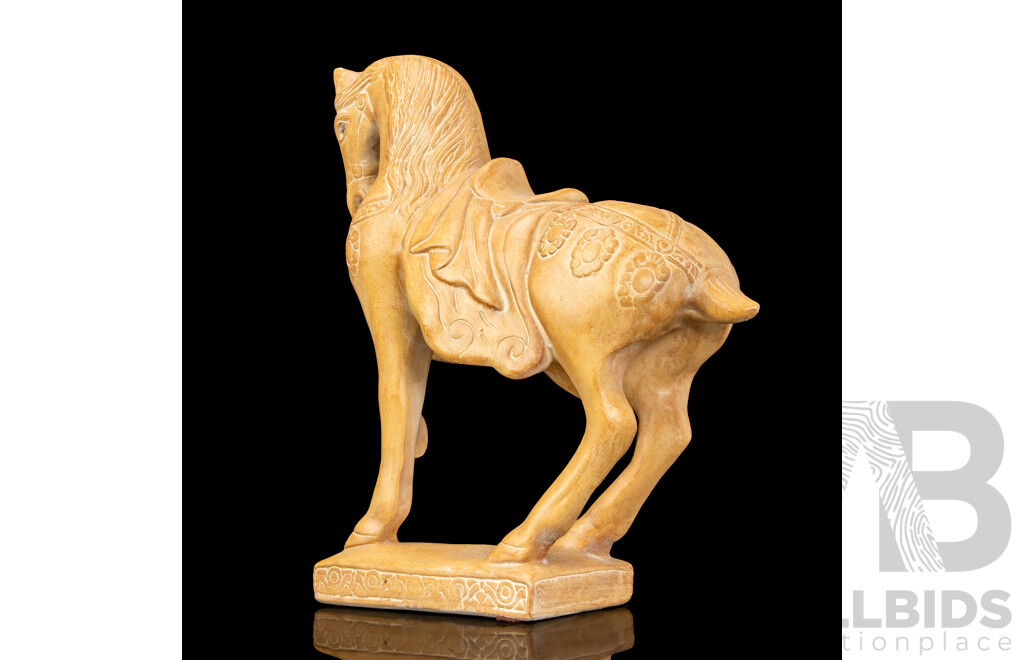 Chinese Chalk-ware Tang Style Horse Figure