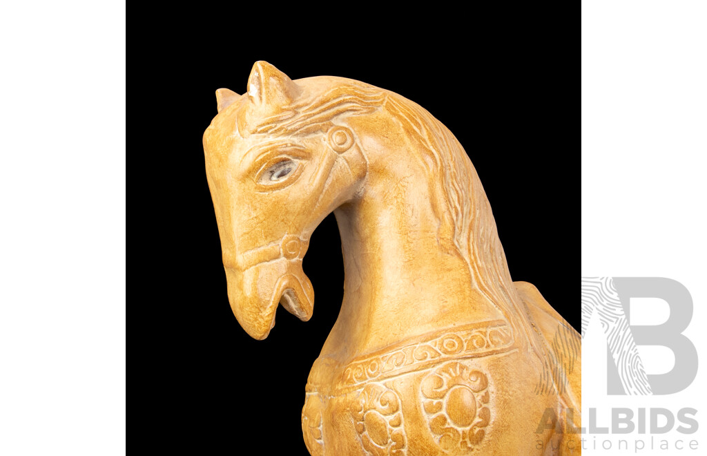 Chinese Chalk-ware Tang Style Horse Figure