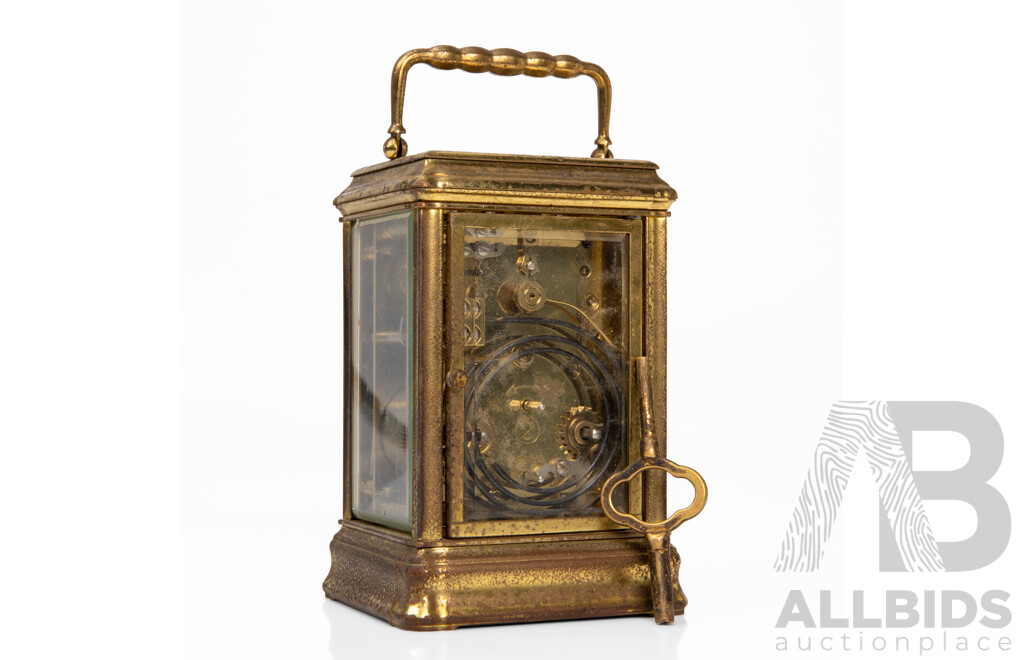 Vintage L’Épée 1839 Brass Carriage Clock