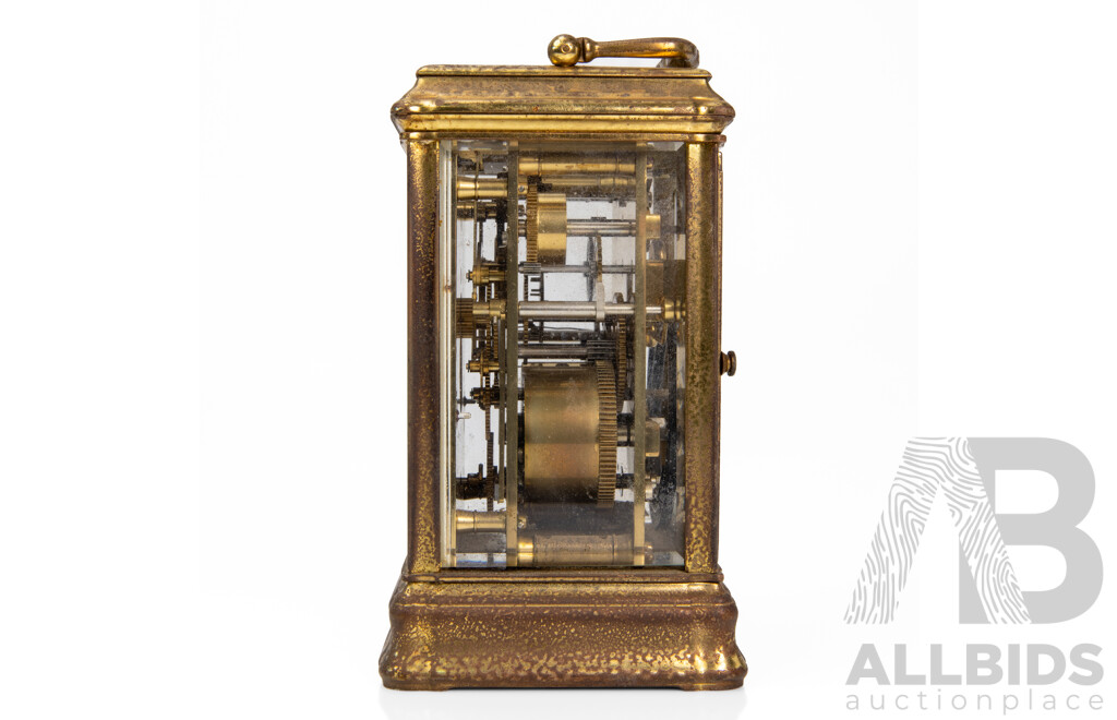 Vintage L’Épée 1839 Brass Carriage Clock