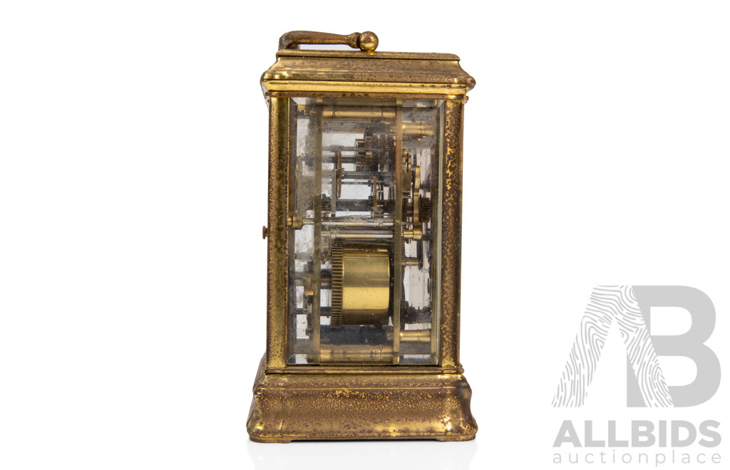 Vintage L’Épée 1839 Brass Carriage Clock