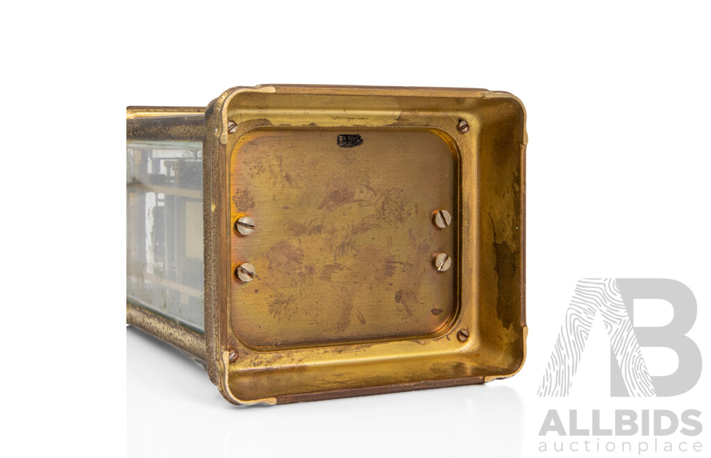 Vintage L’Épée 1839 Brass Carriage Clock