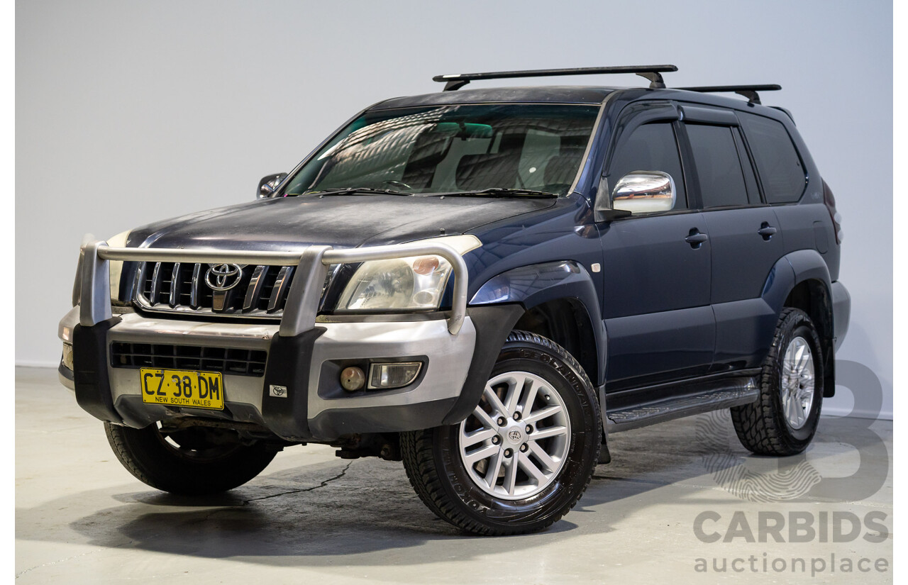 04/2005 Toyota Landcruiser Prado GXL (4x4) GRJ120R 4d Wagon Blue 4.0L V6
