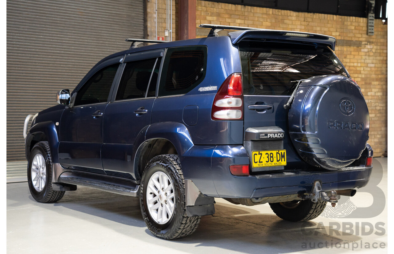 04/2005 Toyota Landcruiser Prado GXL (4x4) GRJ120R 4d Wagon Blue 4.0L V6