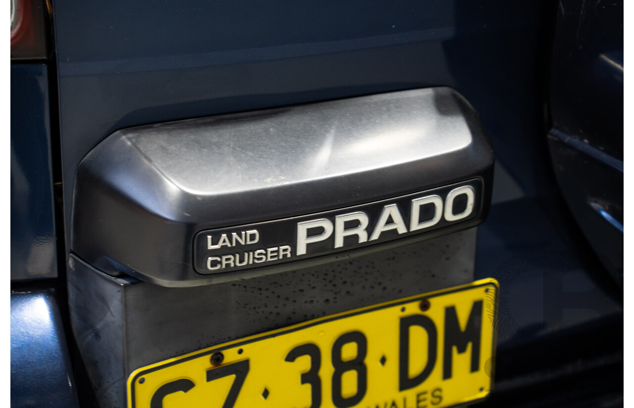04/2005 Toyota Landcruiser Prado GXL (4x4) GRJ120R 4d Wagon Blue 4.0L V6