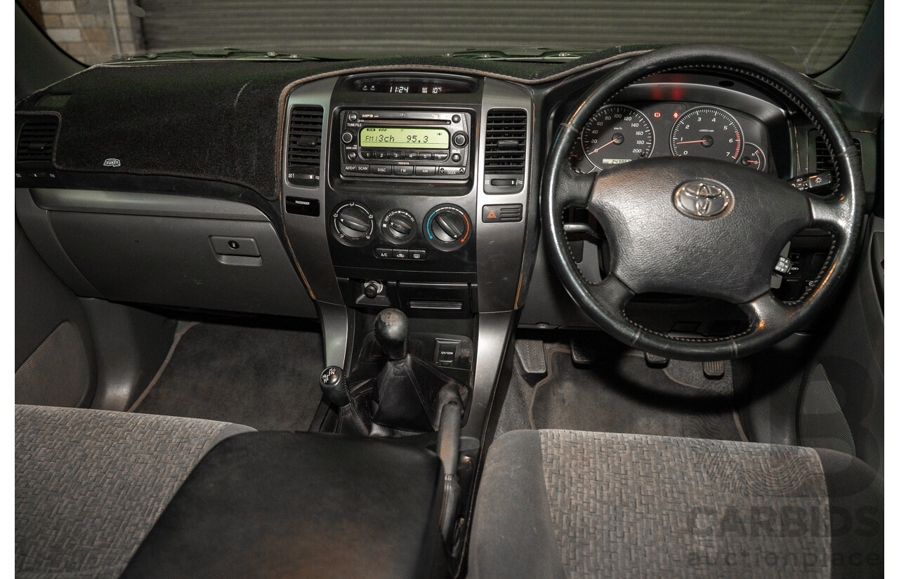 04/2005 Toyota Landcruiser Prado GXL (4x4) GRJ120R 4d Wagon Blue 4.0L V6