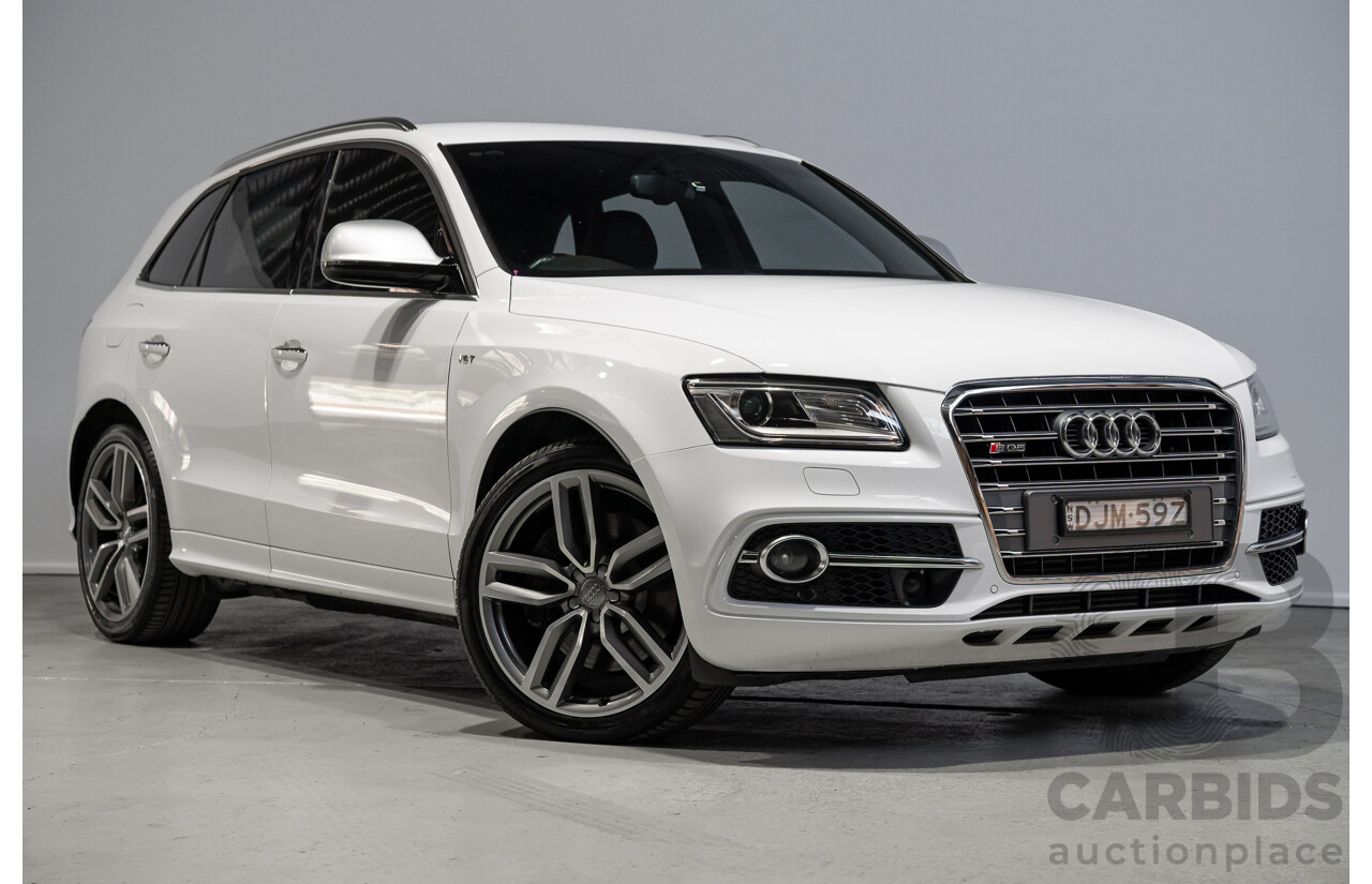 01/2016 Audi SQ5 3.0 TDI Quattro (AWD) 8R MY16 5d Wagon Ibis White Turbo Diesel 3.0L
