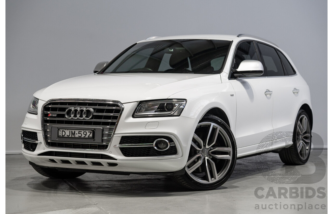 01/2016 Audi SQ5 3.0 TDI Quattro (AWD) 8R MY16 5d Wagon Ibis White Turbo Diesel 3.0L