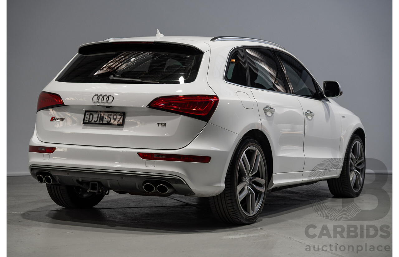 01/2016 Audi SQ5 3.0 TDI Quattro (AWD) 8R MY16 5d Wagon Ibis White Turbo Diesel 3.0L