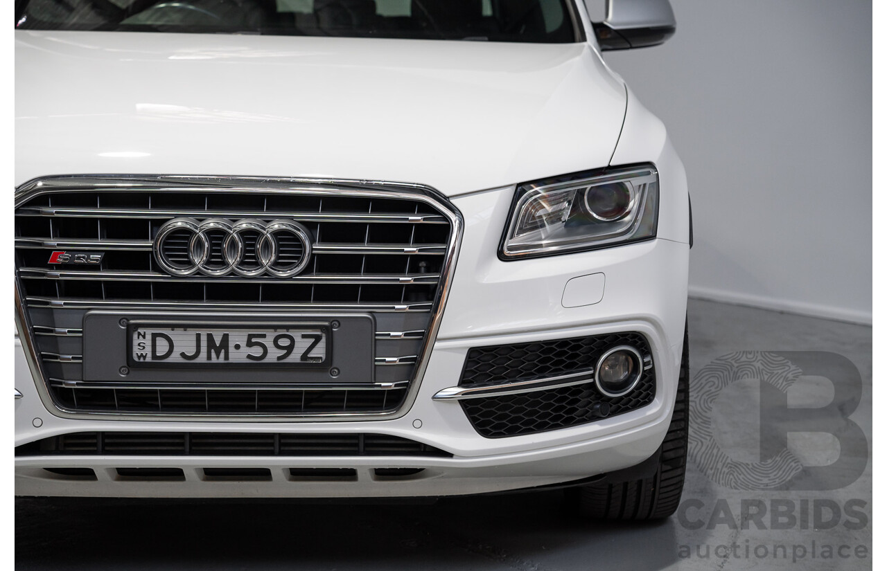 01/2016 Audi SQ5 3.0 TDI Quattro (AWD) 8R MY16 5d Wagon Ibis White Turbo Diesel 3.0L