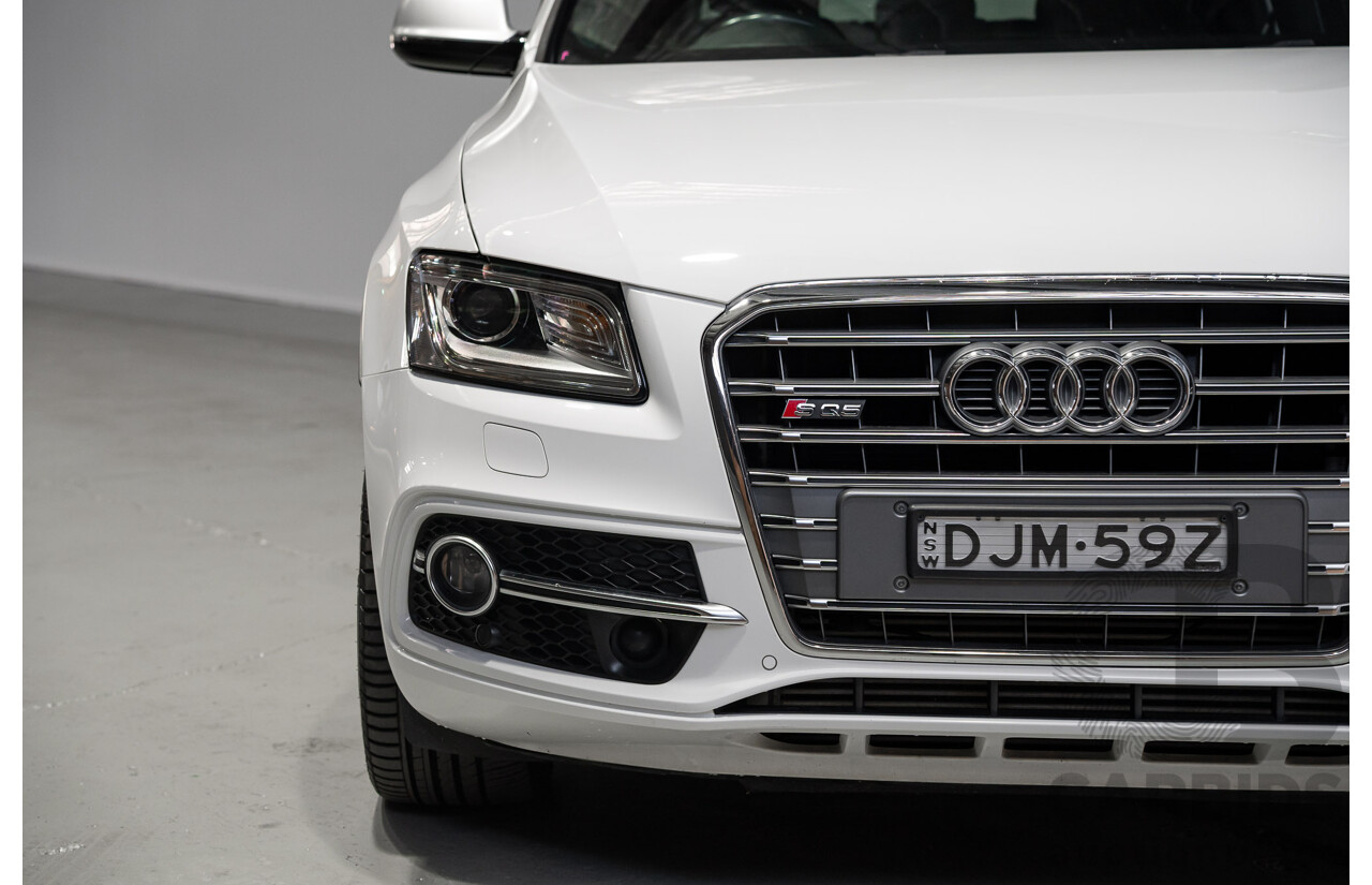 01/2016 Audi SQ5 3.0 TDI Quattro (AWD) 8R MY16 5d Wagon Ibis White Turbo Diesel 3.0L