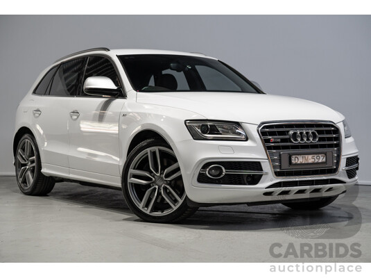 01/2016 Audi SQ5 3.0 TDI Quattro (AWD) 8R MY16 5d Wagon Ibis White Turbo Diesel 3.0L