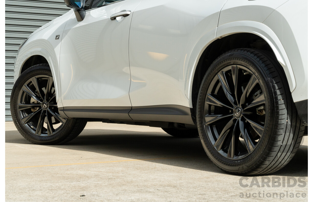 1/2022 Lexus NX350h F Sport (AWD) AAZH25R 4d Wagon Ultra White 2.5L - Hybrid