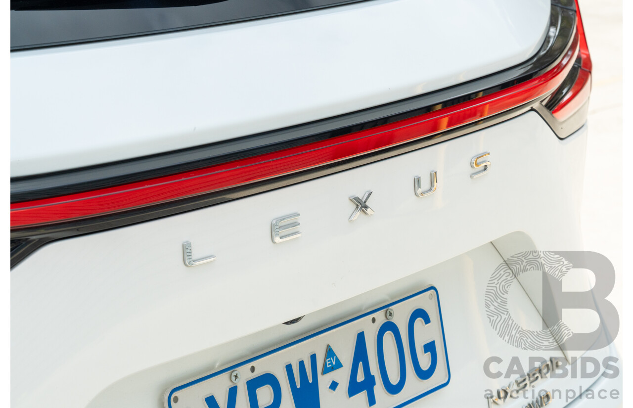 1/2022 Lexus NX350h F Sport (AWD) AAZH25R 4d Wagon Ultra White 2.5L - Hybrid