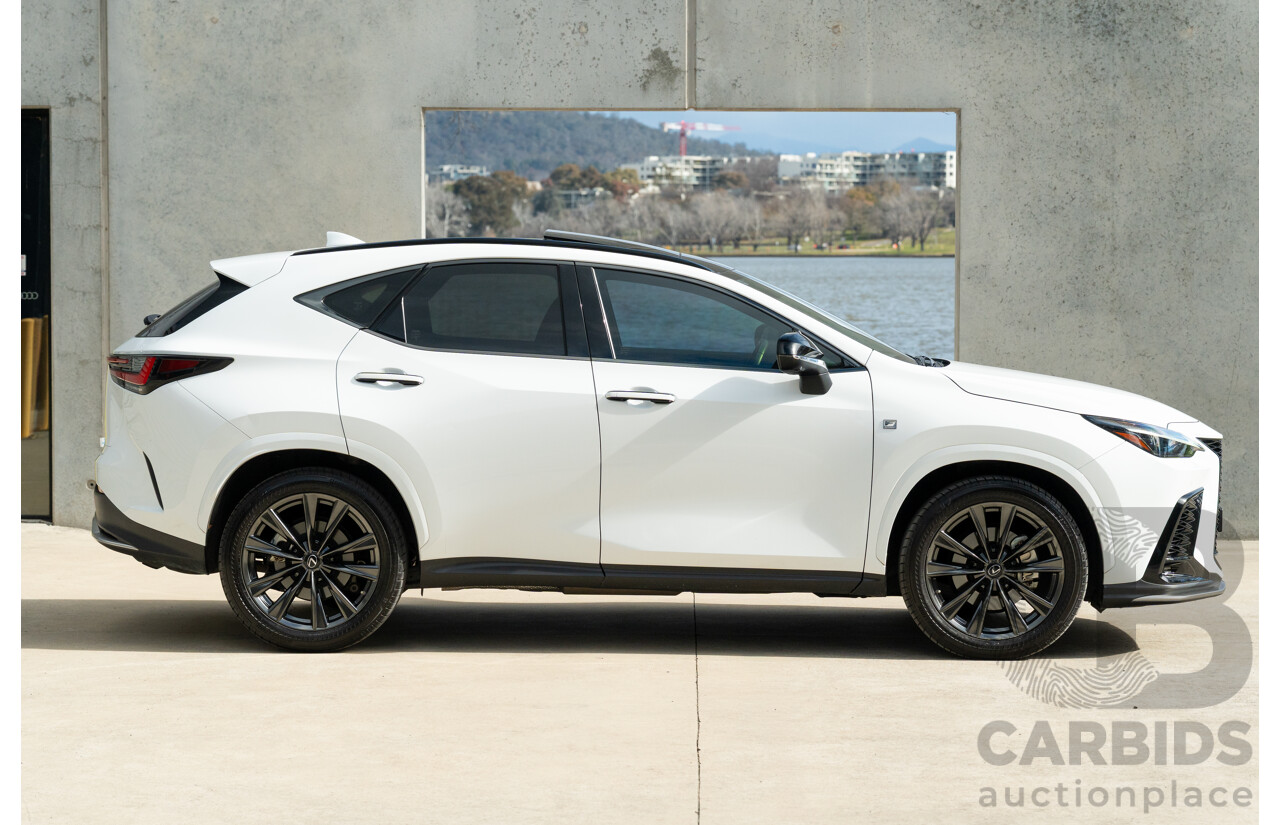 1/2022 Lexus NX350h F Sport (AWD) AAZH25R 4d Wagon Ultra White 2.5L - Hybrid