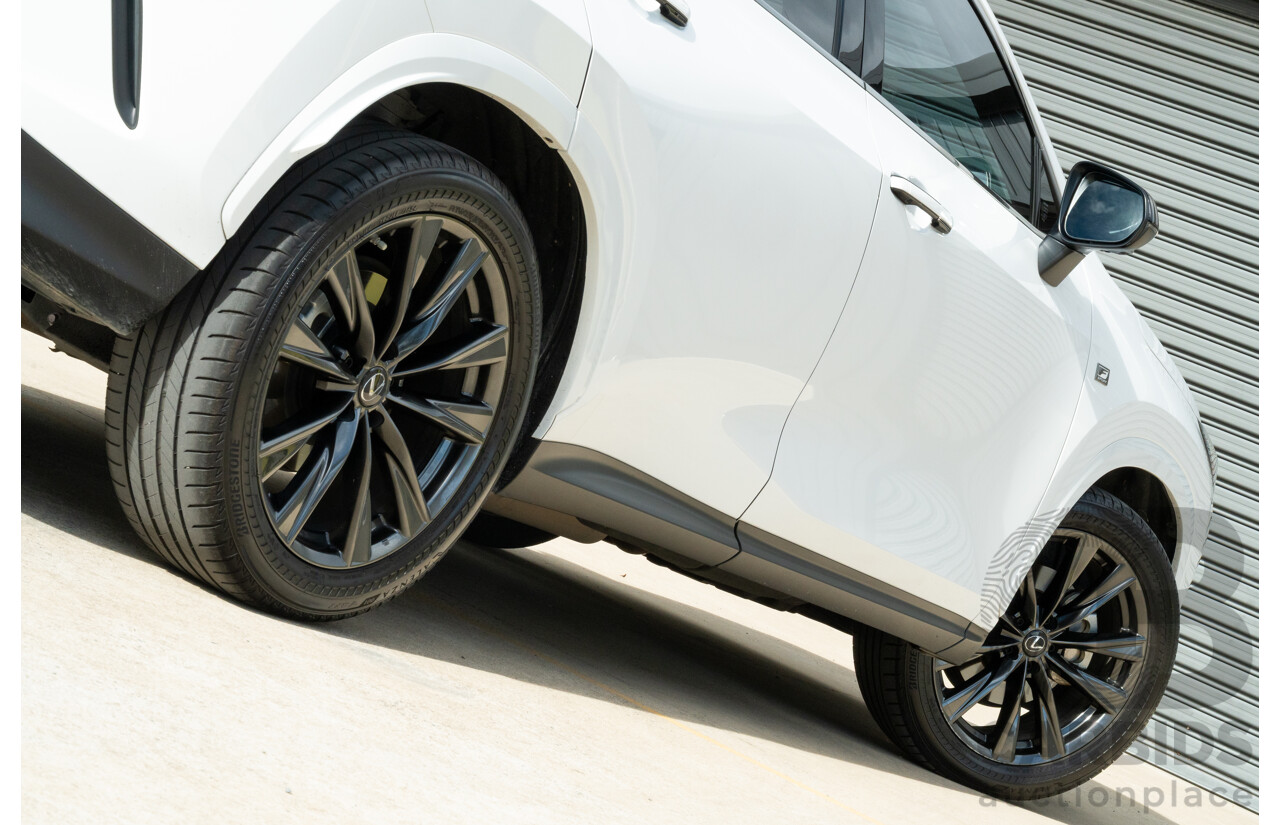 1/2022 Lexus NX350h F Sport (AWD) AAZH25R 4d Wagon Ultra White 2.5L - Hybrid