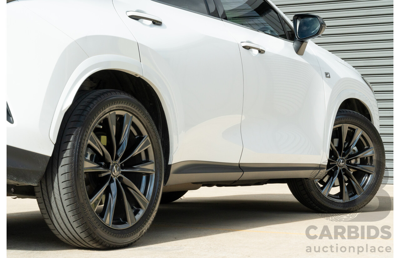 1/2022 Lexus NX350h F Sport (AWD) AAZH25R 4d Wagon Ultra White 2.5L - Hybrid