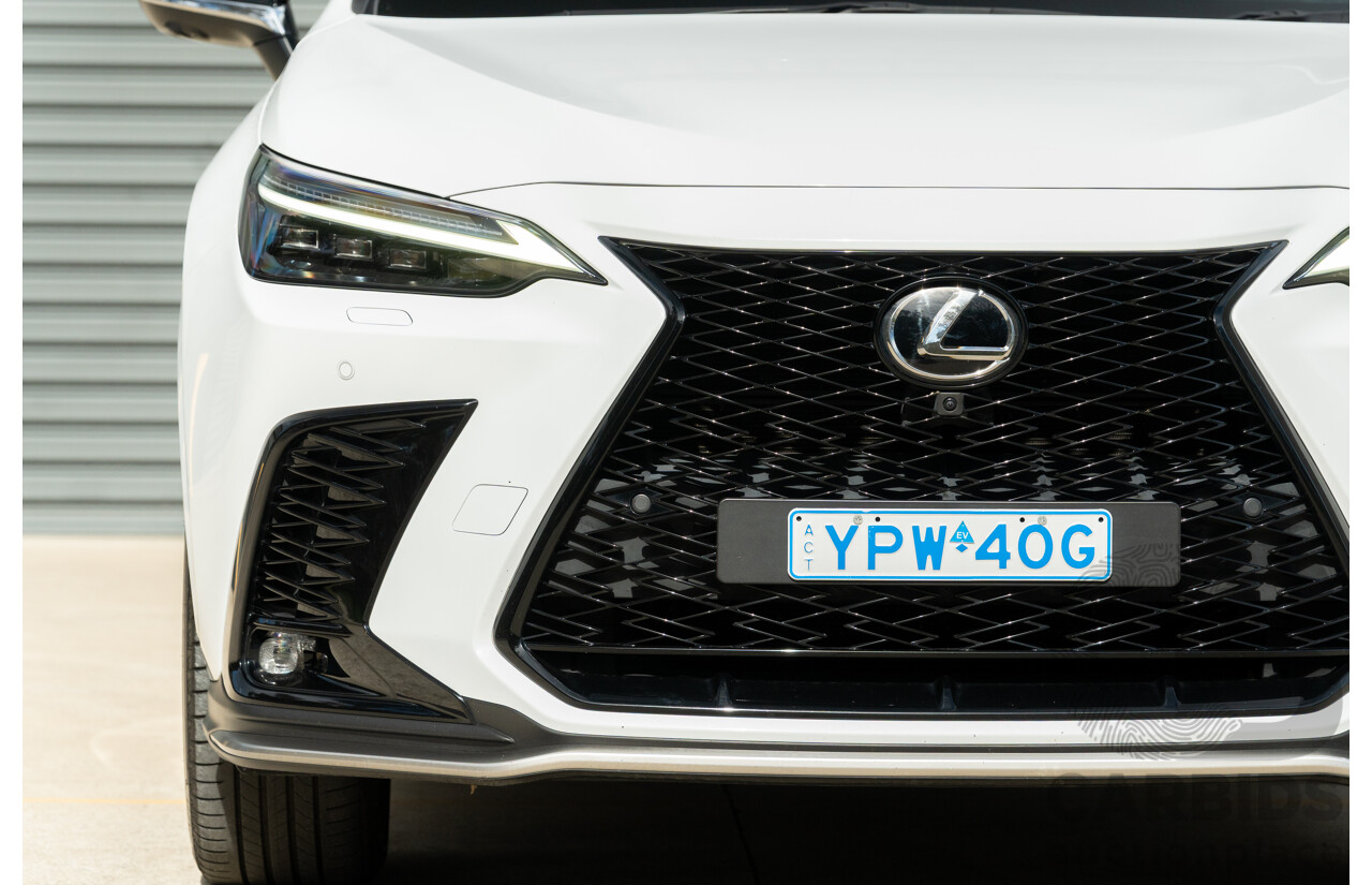 1/2022 Lexus NX350h F Sport (AWD) AAZH25R 4d Wagon Ultra White 2.5L - Hybrid