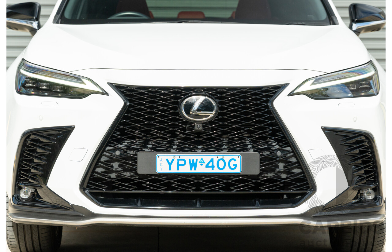 1/2022 Lexus NX350h F Sport (AWD) AAZH25R 4d Wagon Ultra White 2.5L - Hybrid