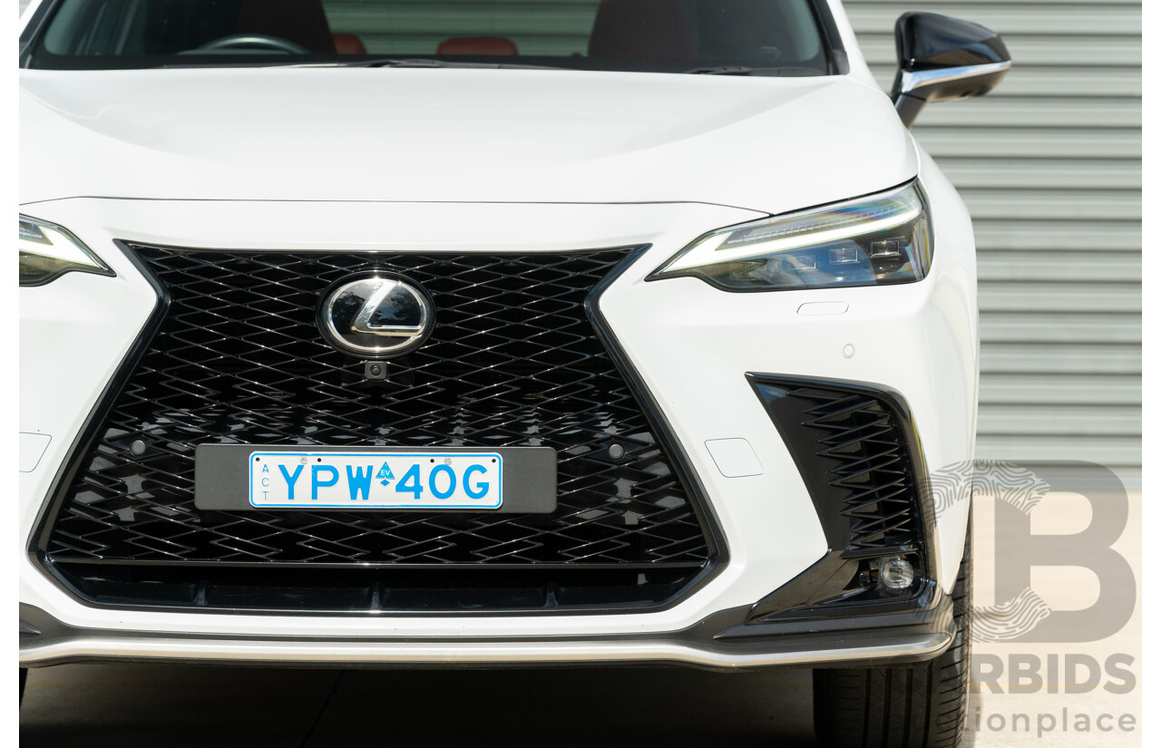 1/2022 Lexus NX350h F Sport (AWD) AAZH25R 4d Wagon Ultra White 2.5L - Hybrid