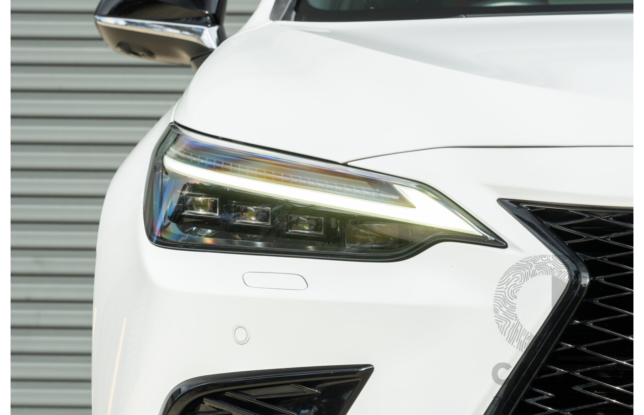 1/2022 Lexus NX350h F Sport (AWD) AAZH25R 4d Wagon Ultra White 2.5L - Hybrid