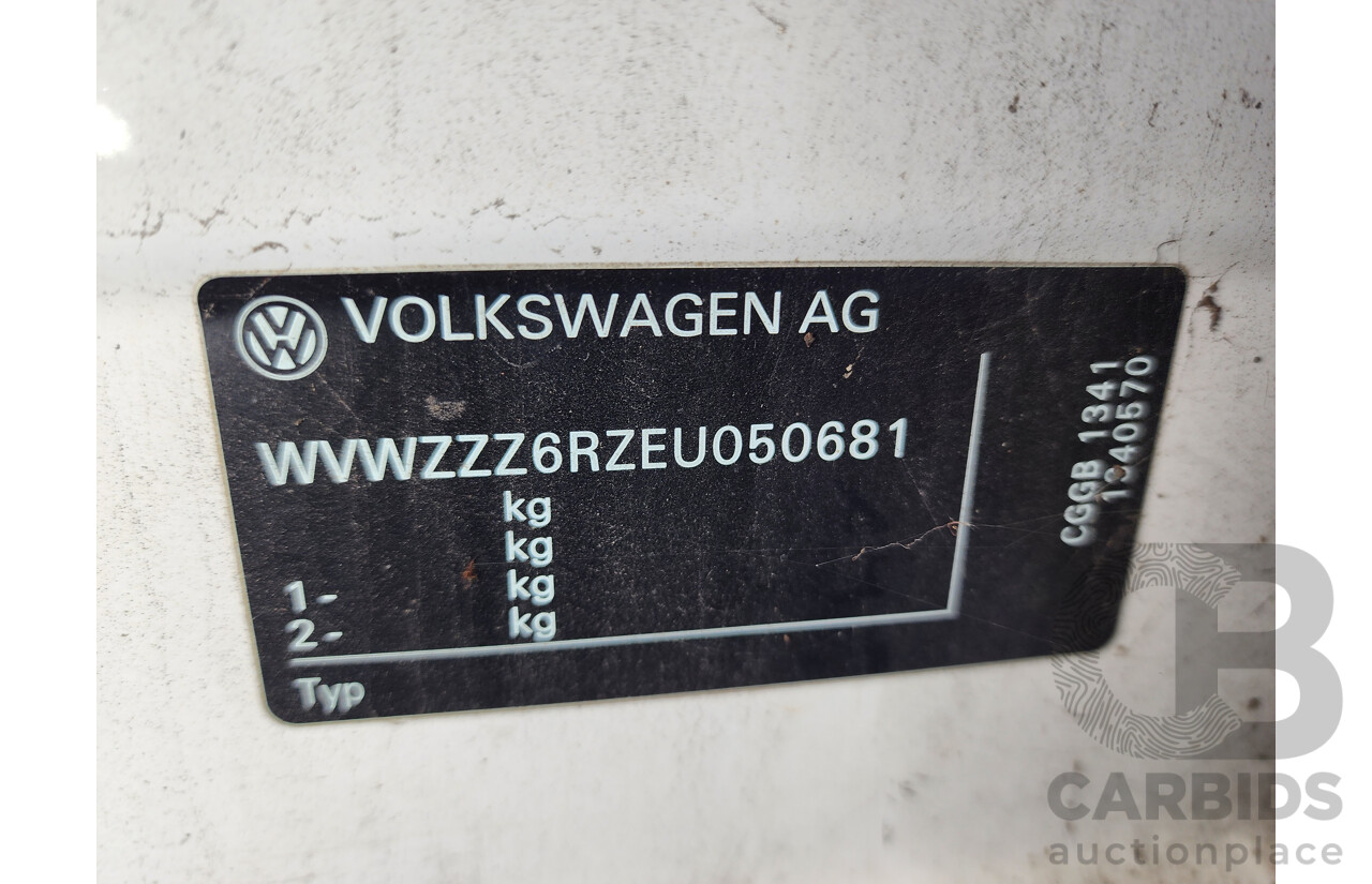 05/2014 Volkswagen Polo Trendline 6R MY14 5d Hatchback White 1.4L