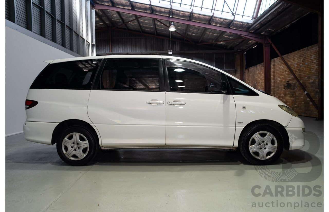 10/2003 Toyota Tarago GLi ACR30R 4d Wagon White 2.4L