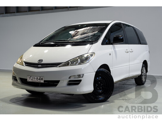 10/2003 Toyota Tarago GLi ACR30R 4d Wagon White 2.4L