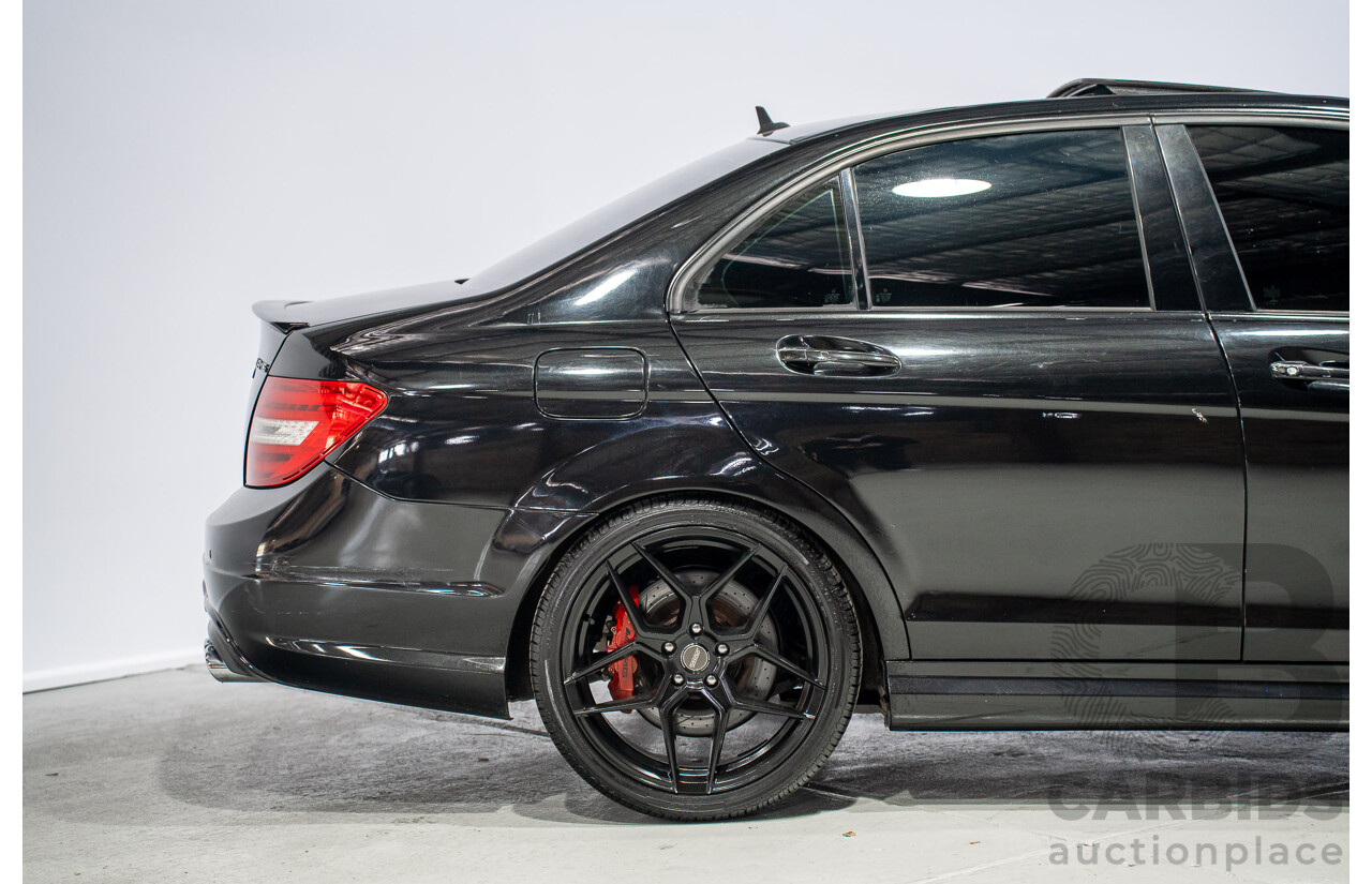 01/2012 Mercedes-Benz C63 AMG W204 MY12 4D Sedan Obsidian Black 6.2L V8