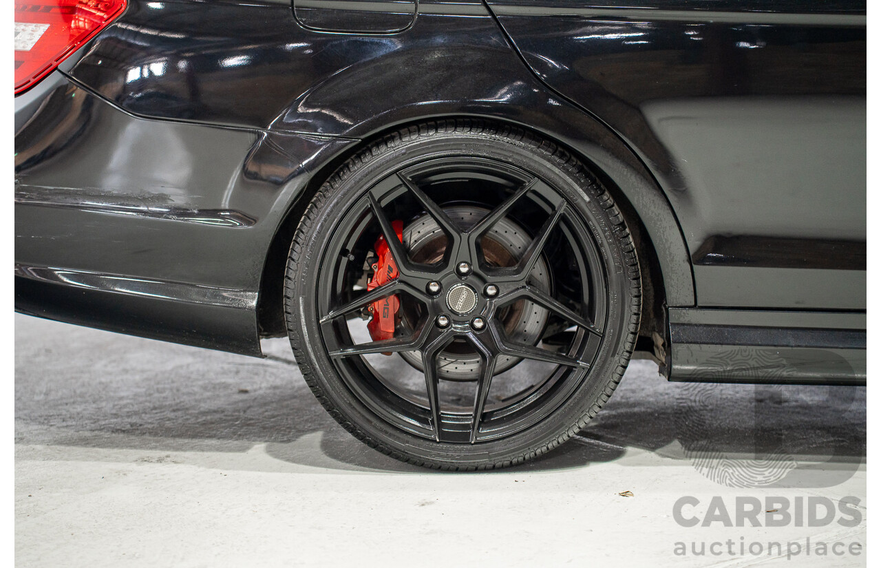01/2012 Mercedes-Benz C63 AMG W204 MY12 4D Sedan Obsidian Black 6.2L V8
