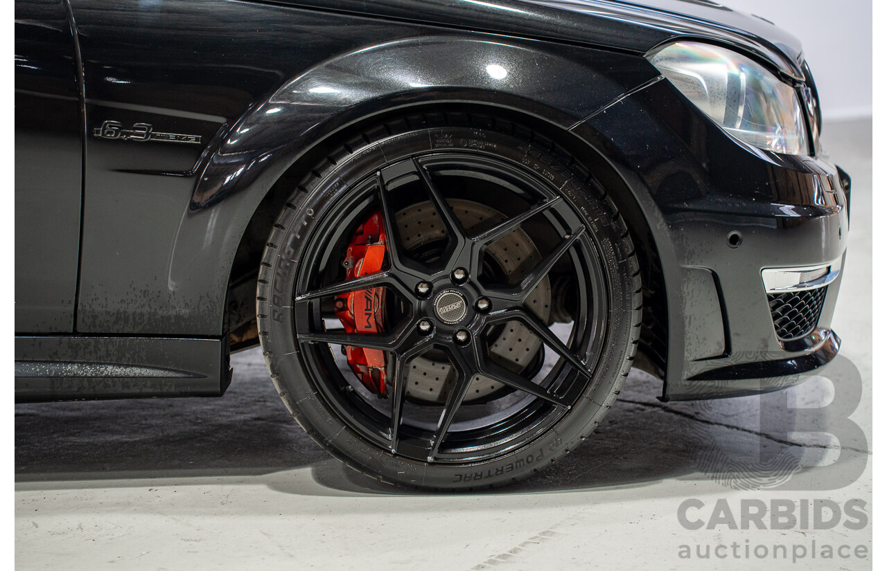 01/2012 Mercedes-Benz C63 AMG W204 MY12 4D Sedan Obsidian Black 6.2L V8