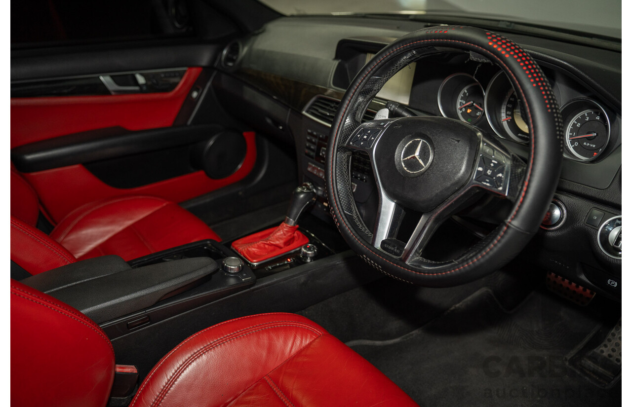 01/2012 Mercedes-Benz C63 AMG W204 MY12 4D Sedan Obsidian Black 6.2L V8