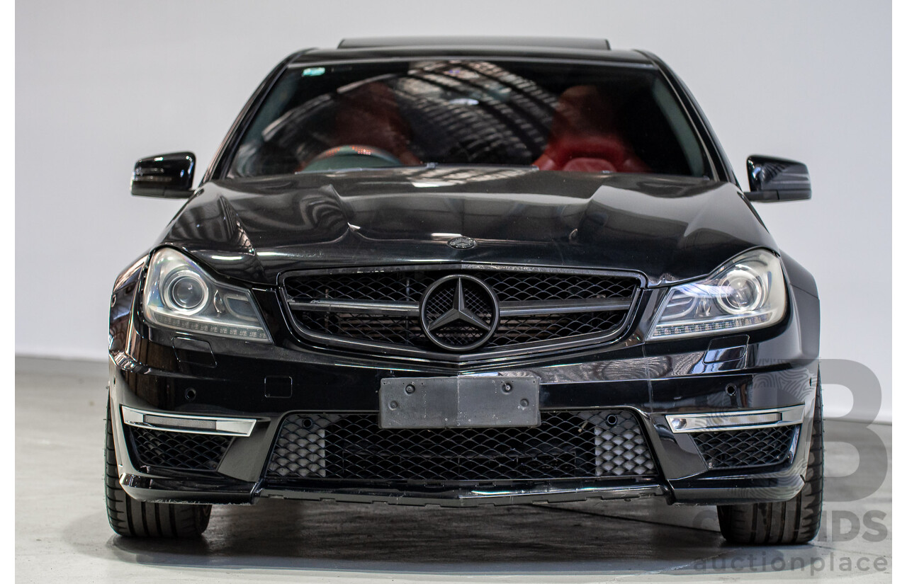 01/2012 Mercedes-Benz C63 AMG W204 MY12 4D Sedan Obsidian Black 6.2L V8