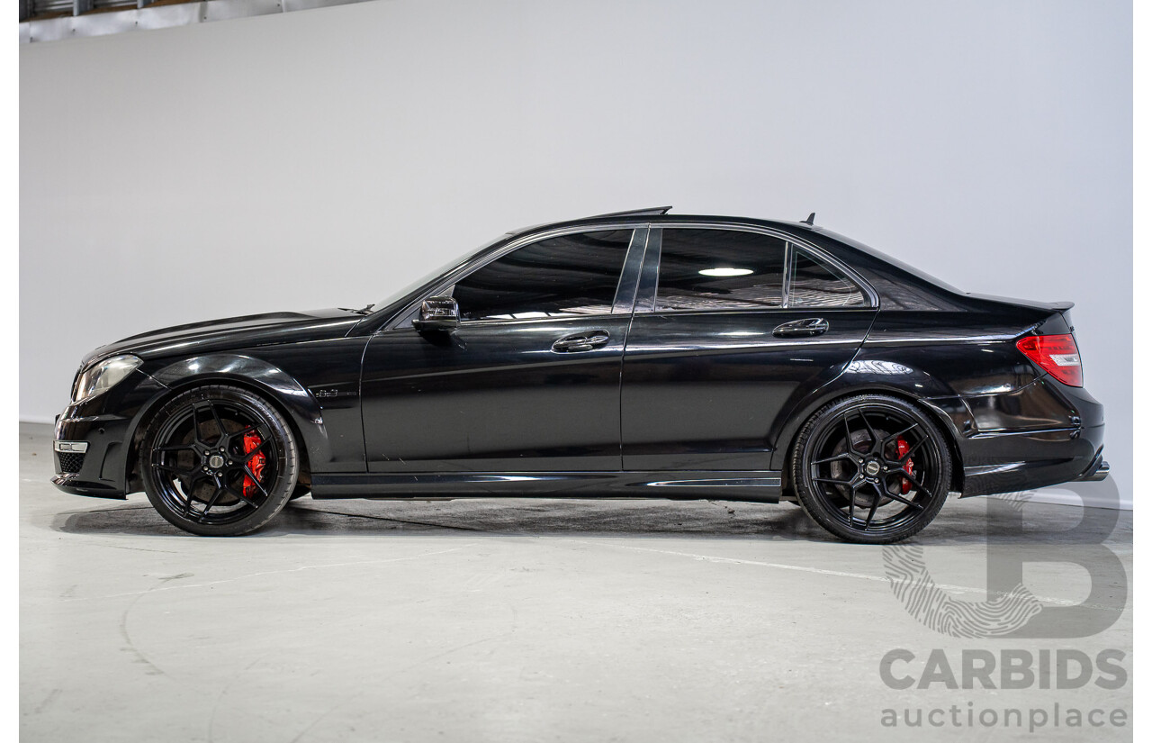 01/2012 Mercedes-Benz C63 AMG W204 MY12 4D Sedan Obsidian Black 6.2L V8