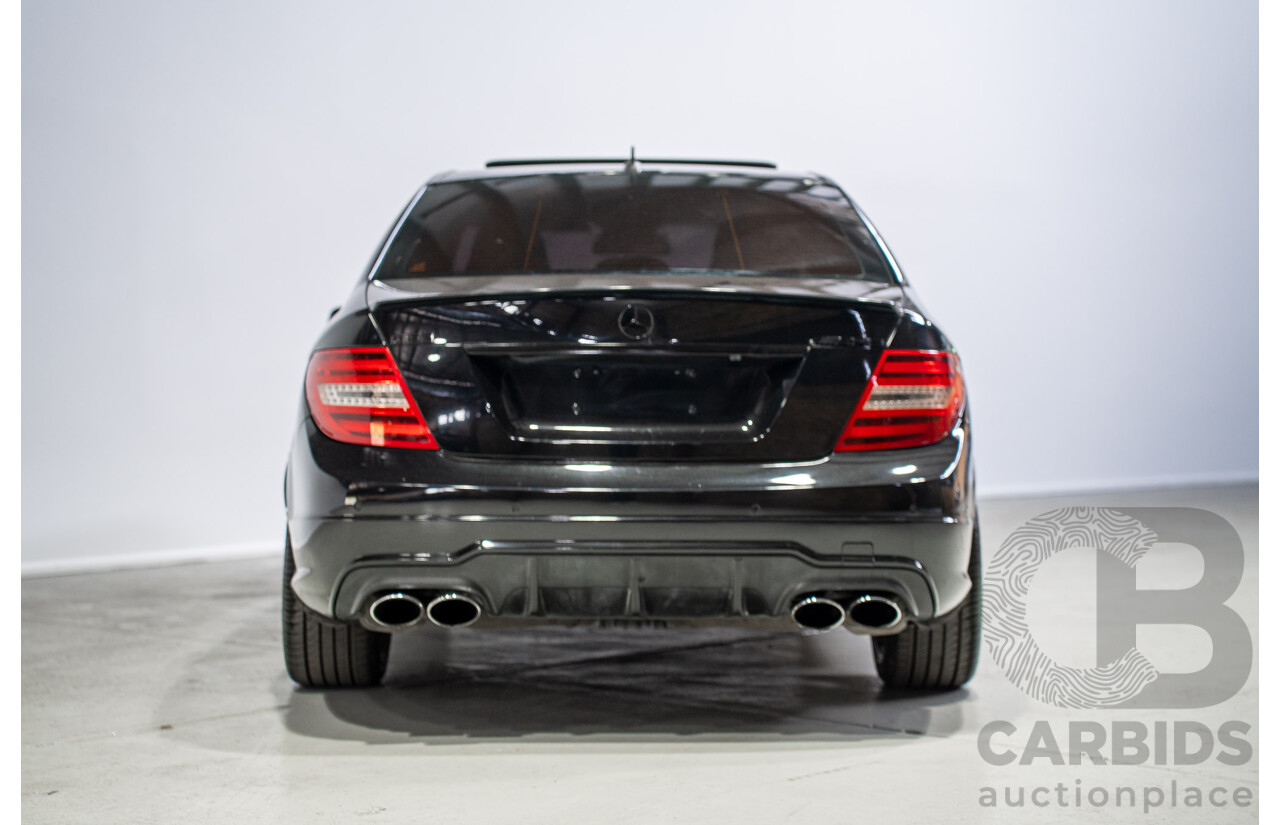 01/2012 Mercedes-Benz C63 AMG W204 MY12 4D Sedan Obsidian Black 6.2L V8