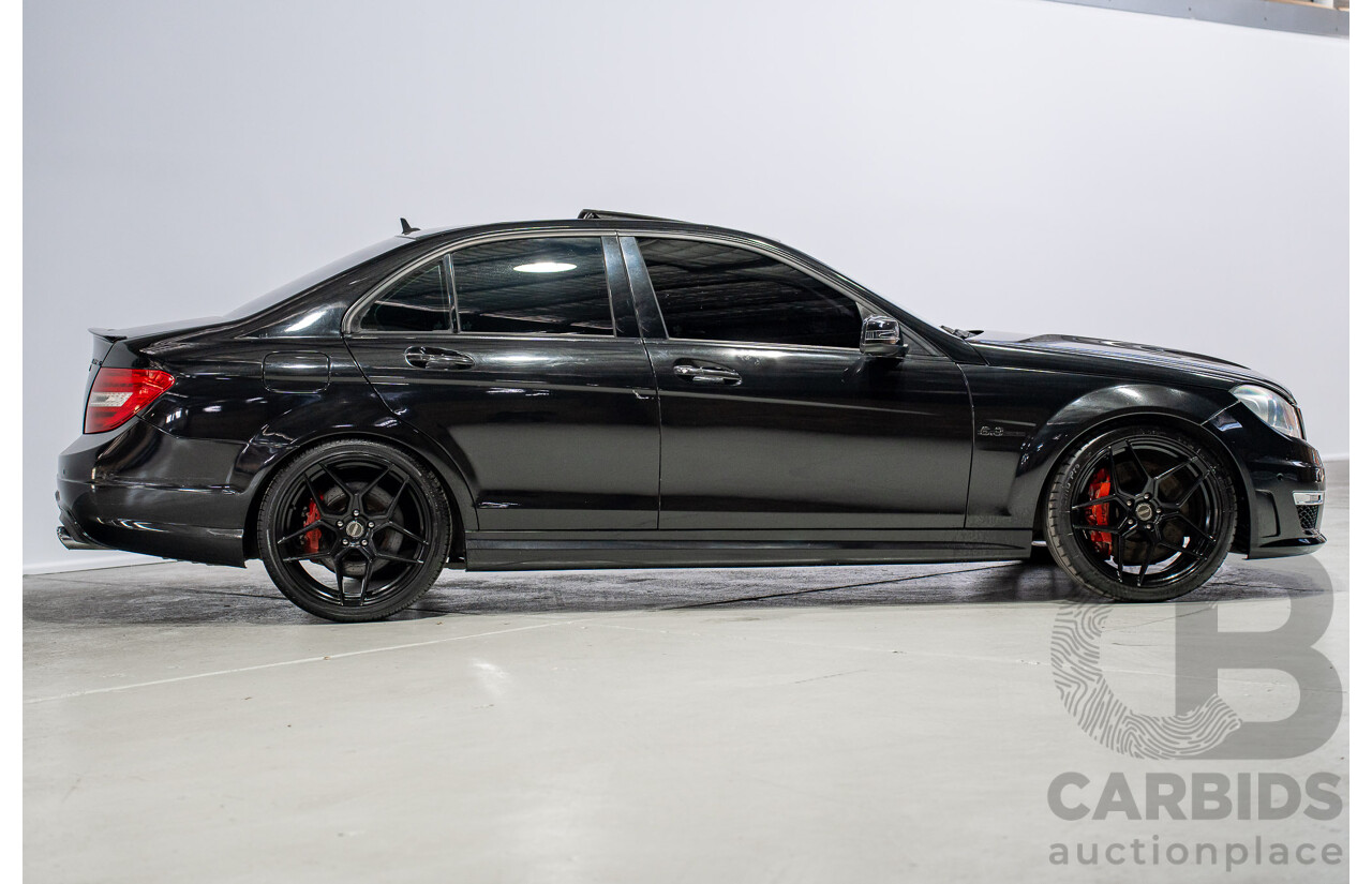01/2012 Mercedes-Benz C63 AMG W204 MY12 4D Sedan Obsidian Black 6.2L V8